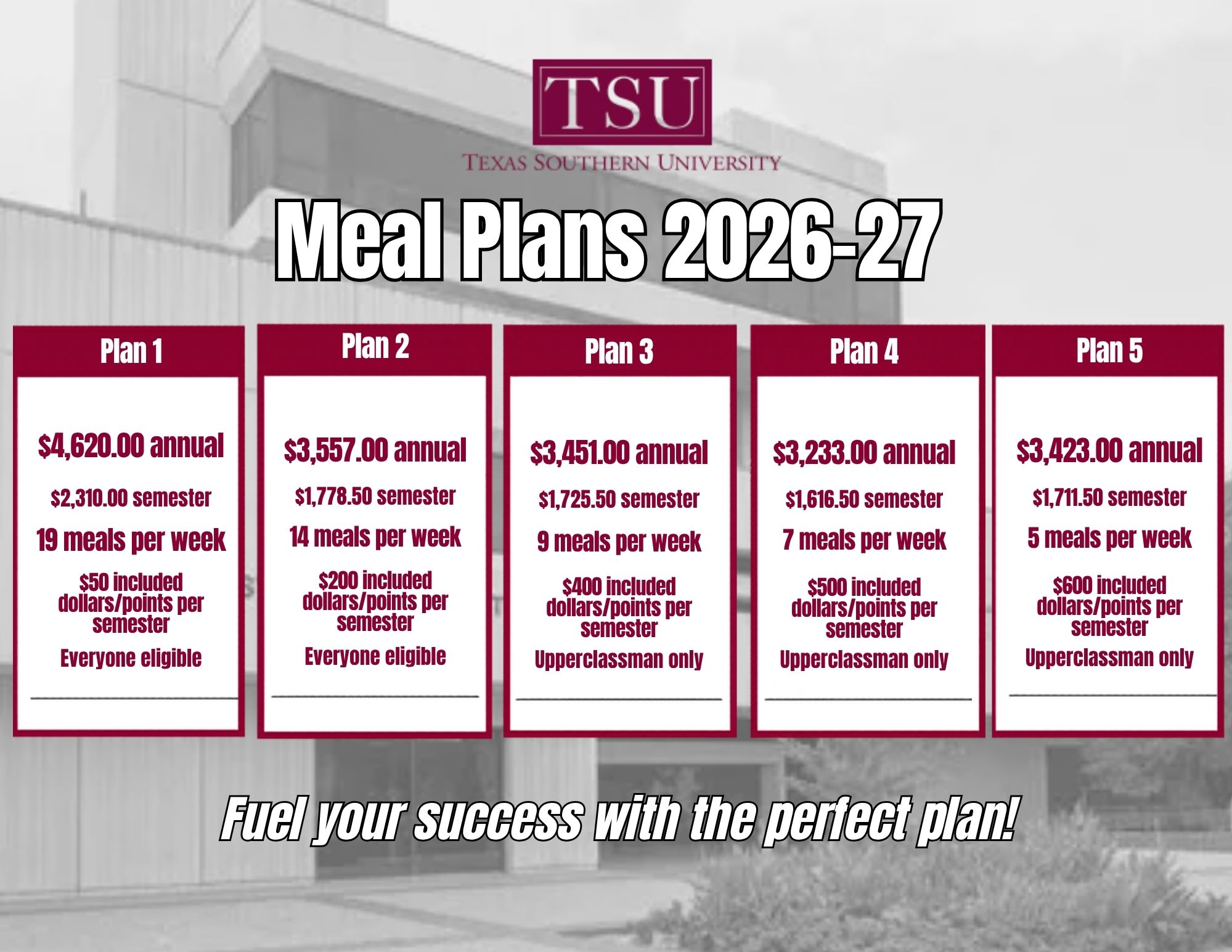Meal Plan 2026-2027