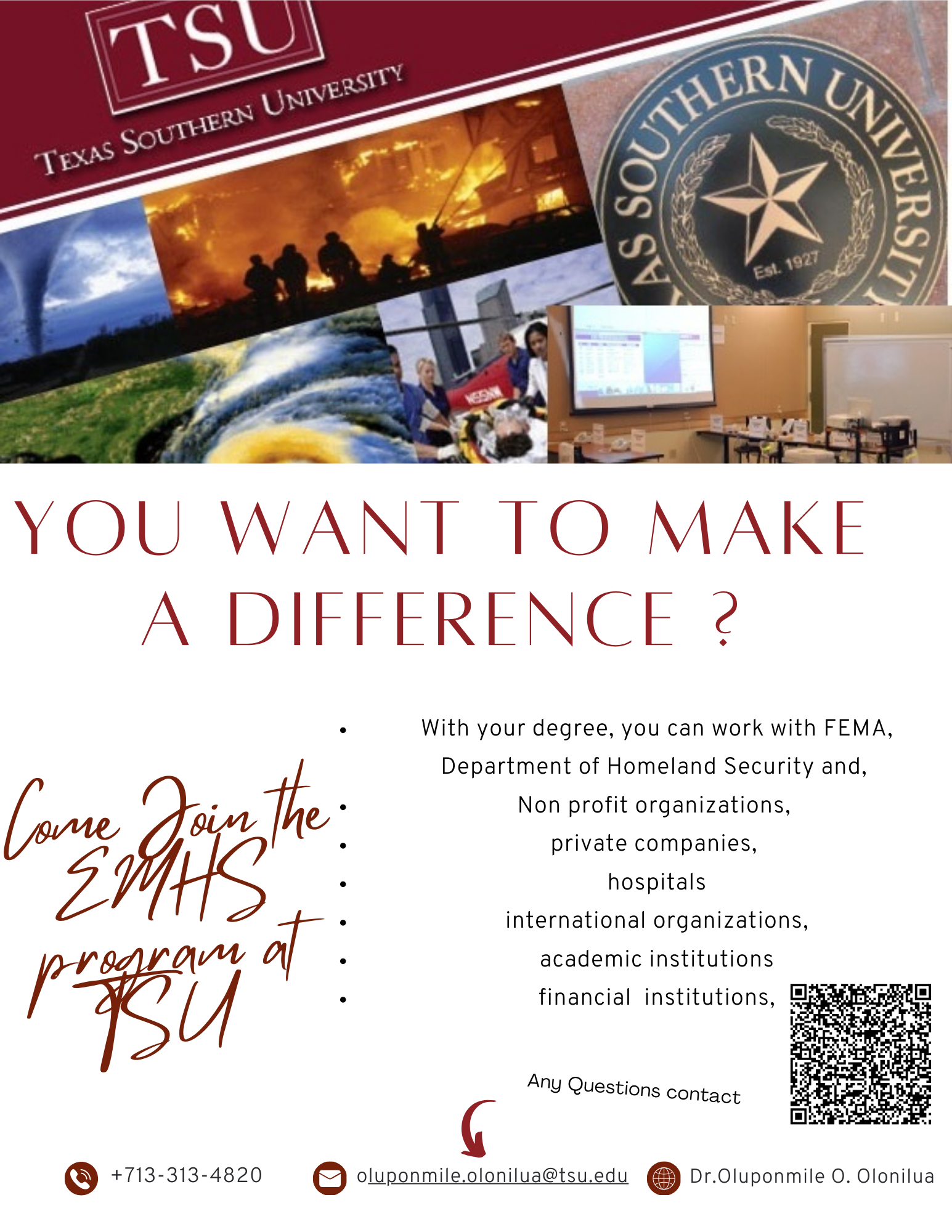 tsu emhs program flyer